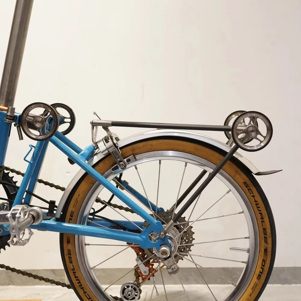 

Unionjack Titanium + Carbon Rack для сверхлегкого стойки Brompton A/C/P/Tline Universal