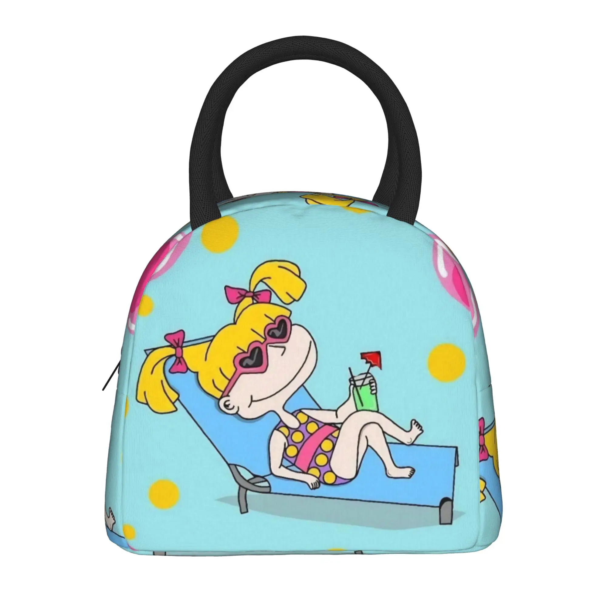 Cartoon R-Rugrats Merch Insulated Lunch Bags For Travel  Food Storage Bag Portable Cooler Thermal Lunch Box