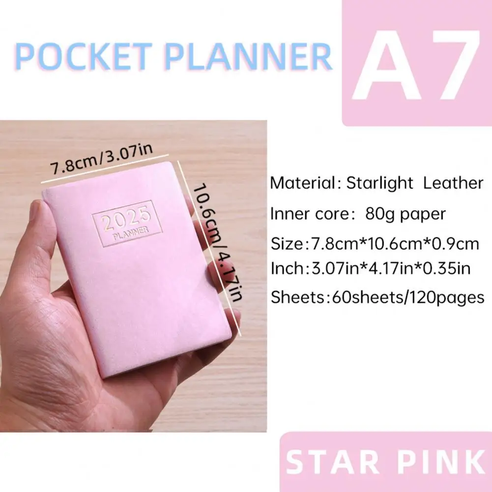 -ปกสมุดโน้ตกระดาษหนาสี2025ขนาดกระเป๋าสมุดโน้ตหนังสังเคราะห์พร้อมกระดาษกันหมึกเรียบสำหรับผู้ขาย