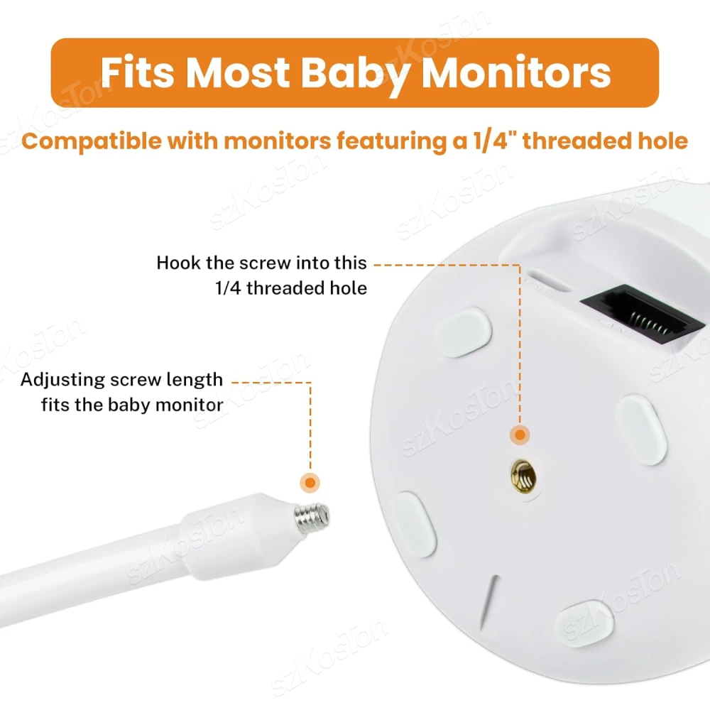 No Punching Protable Flexible Camera Clamp Mount Baby Monitor Camera Holder Stand Webcam Holder Bendable Bracket Base With Clip