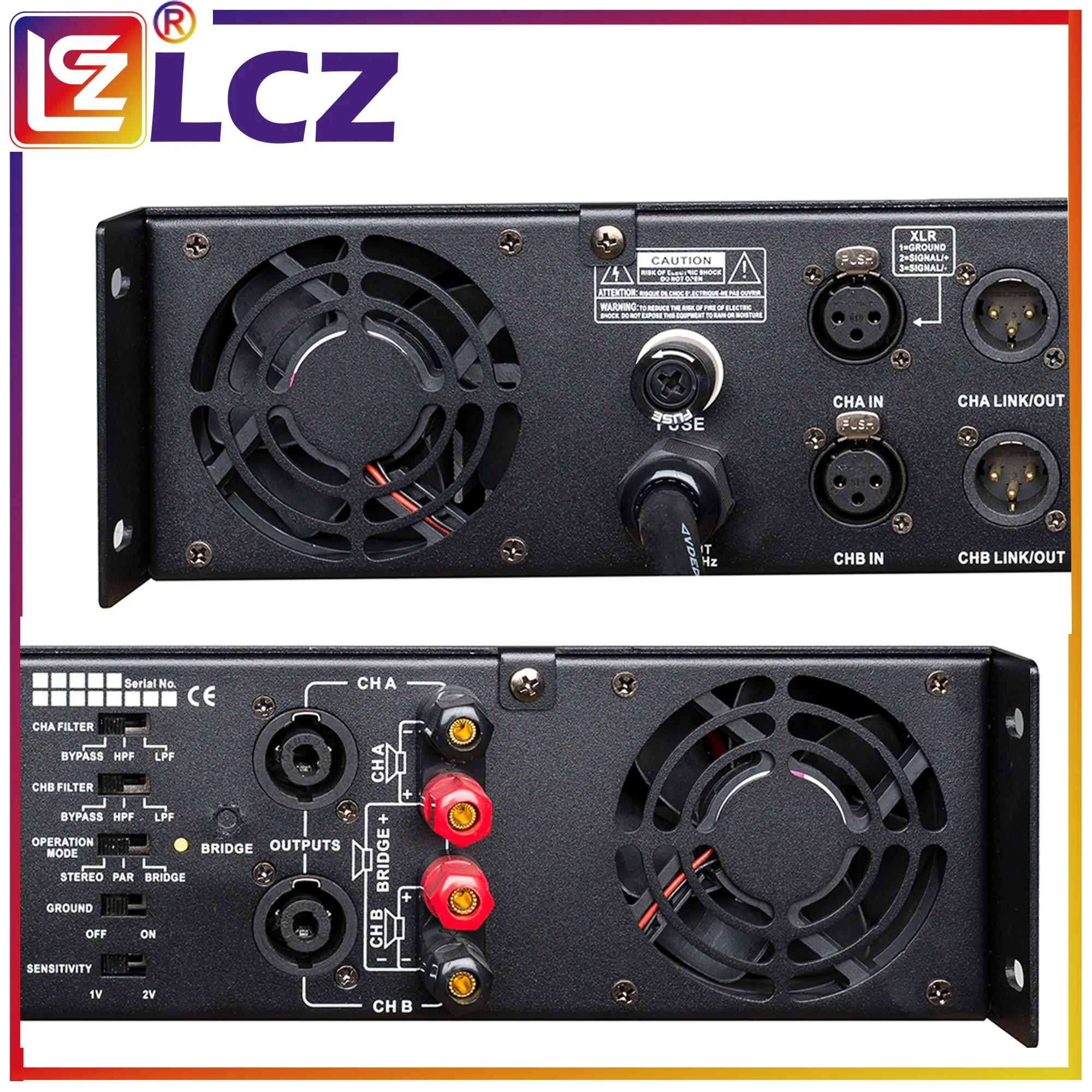 LCZ I-1800xs Stereo Sound Power Amplifier Stage Professional 2 x1800watt per Subswoofer Amp amplificatore Line Array potenti amplificatori