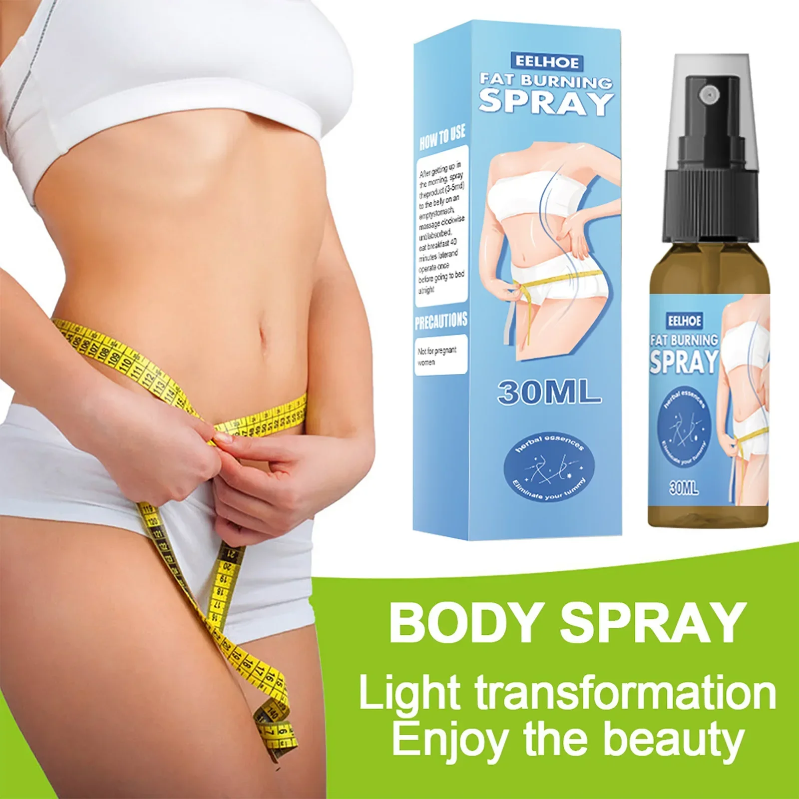 Slimming Fat Burning Spray Thin Body Fat Thin Waist Slimming Shaping Spray Big Belly Fat Burning Spray Eliminate