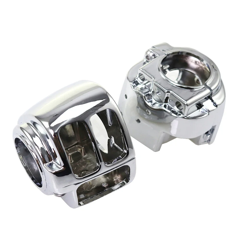 Chrome Switch Housing Covers For Harley Dyna Softail Wide Glide Fatboy Sportster XL 883 1200 1996-2006 2000 2001 2002 2003 2004