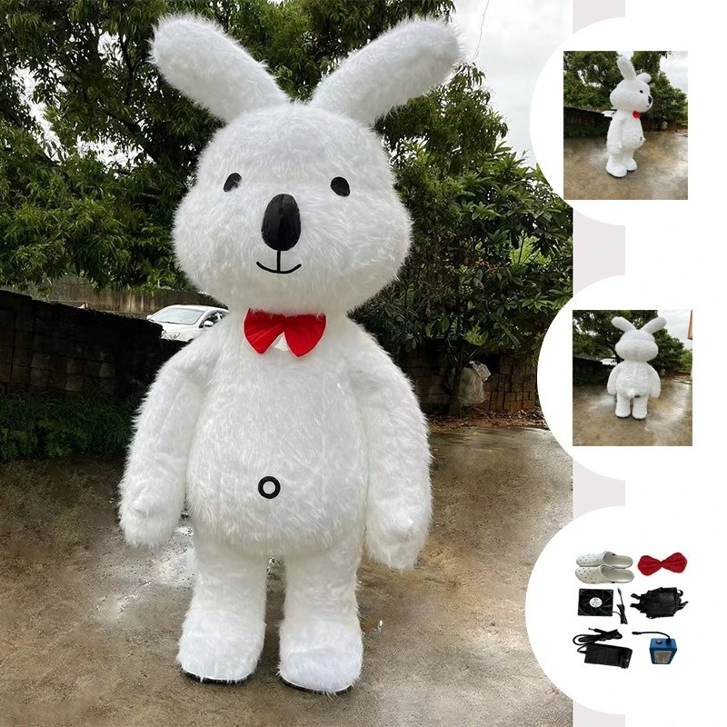 

Надувной костюм-реквизит для выступлений: Снеговик, Белый кролик, Белый медведь для крупных мероприятий