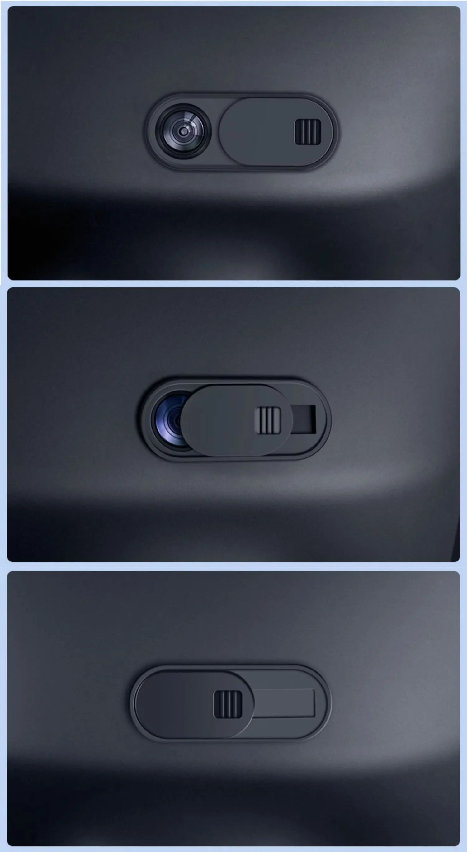 Privatsphäre Schutz Kamera Abdeckung Für Tesla Modell 3/Y/S/X Center Konsole Zubehör Webcam Schiebeschalter Blocker innen Aufkleber – Detail 9