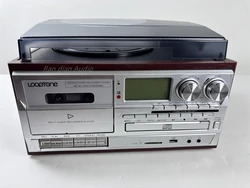 LoopTone 3 Speed Bluetooth Vinyl Record Player Vintage Turntable CD&Cassette Player AM/FM Radio USB Recorder Aux-in RCA Line-out