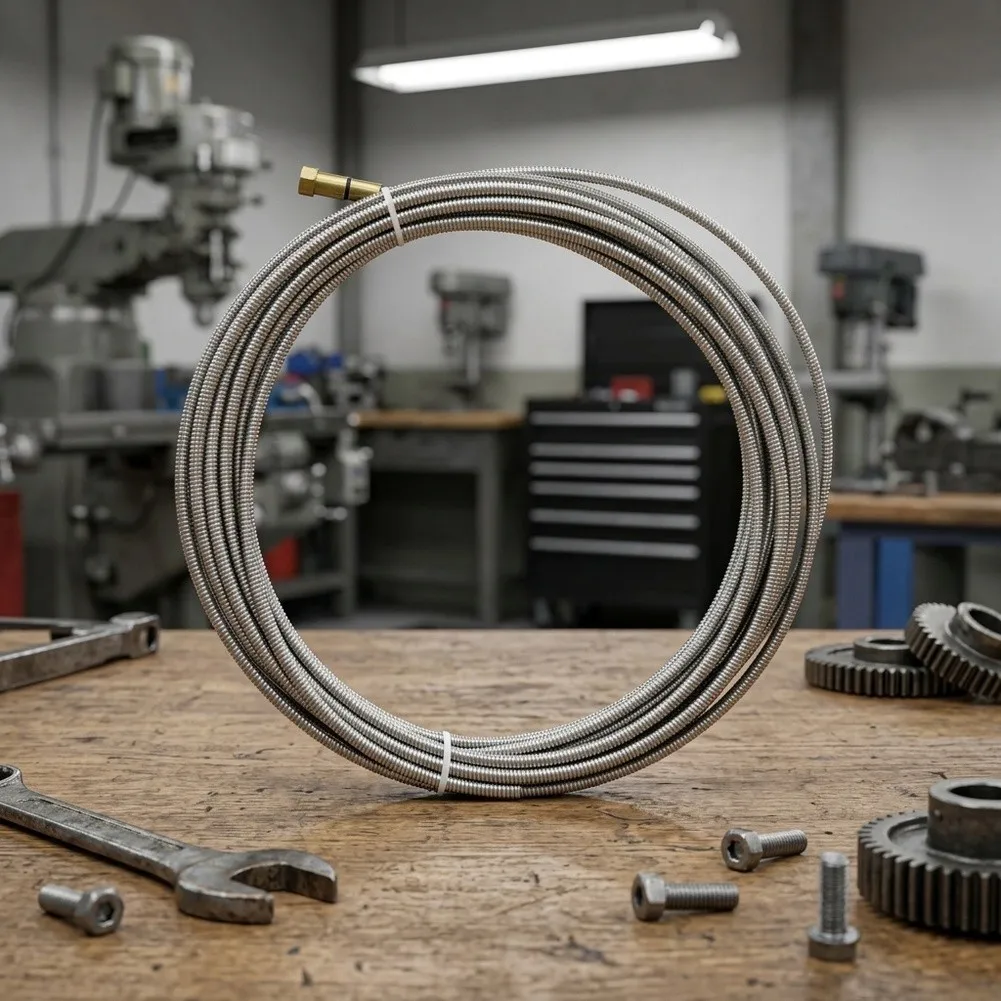 Stainless steel conduit liner model 44-116-15 15 ft length 1/16 inch inner diameter for Lincoln For Magnum 300 400