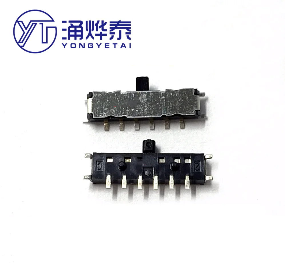 YYT 5PCS SSSS810301 3-Position Toggle Switch, 10/6-Pin SMT Side Stroke Slide Switch