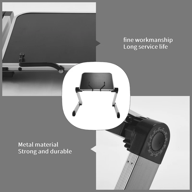 Adjustable Book Stand Height And Angle Adjustable Ergonomic Book Holder Aluminum Book Holder Student With Desktop Book Folder