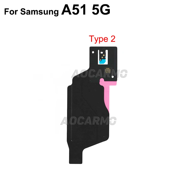 Aocarmo For Samsung Galaxy A51 A71 4G/5G SM-A5160 A7160 Wireless Charging Induction Coil NFC Module Flex Cable Replacement Parts