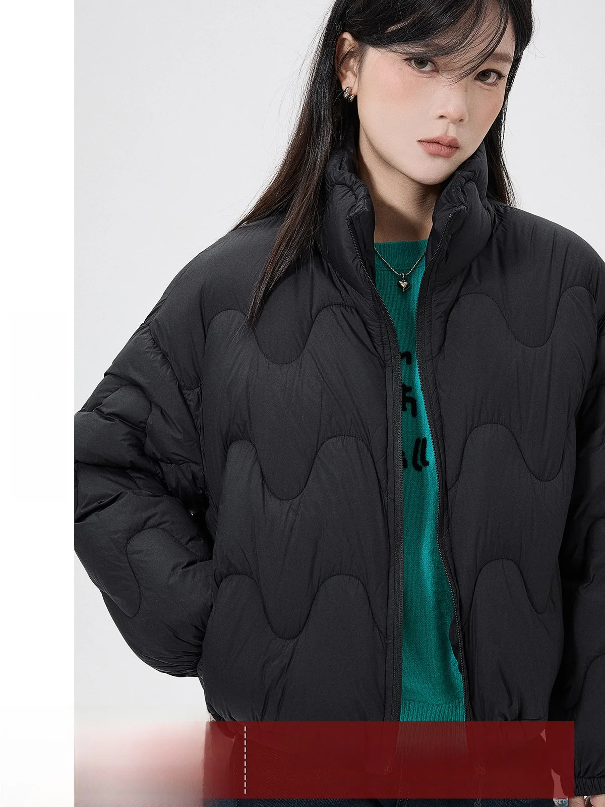 

Женская зимняя куртка-пуховик Bla с воротником-стойкой, свободного кроя, облегающая, теплая, 90% белый утиный пух, повседневная, удлиненная