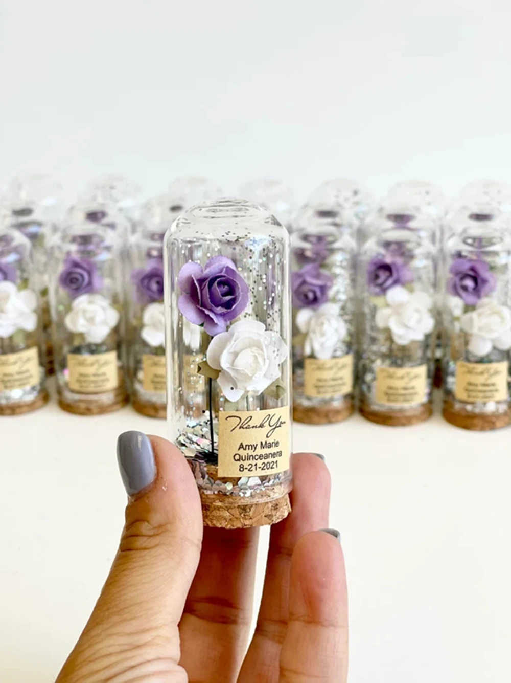 Custom Wedding Favors for Guests, Wedding Favors, Glass Dome Cloche, Beauty and the Beast, 10Pcs