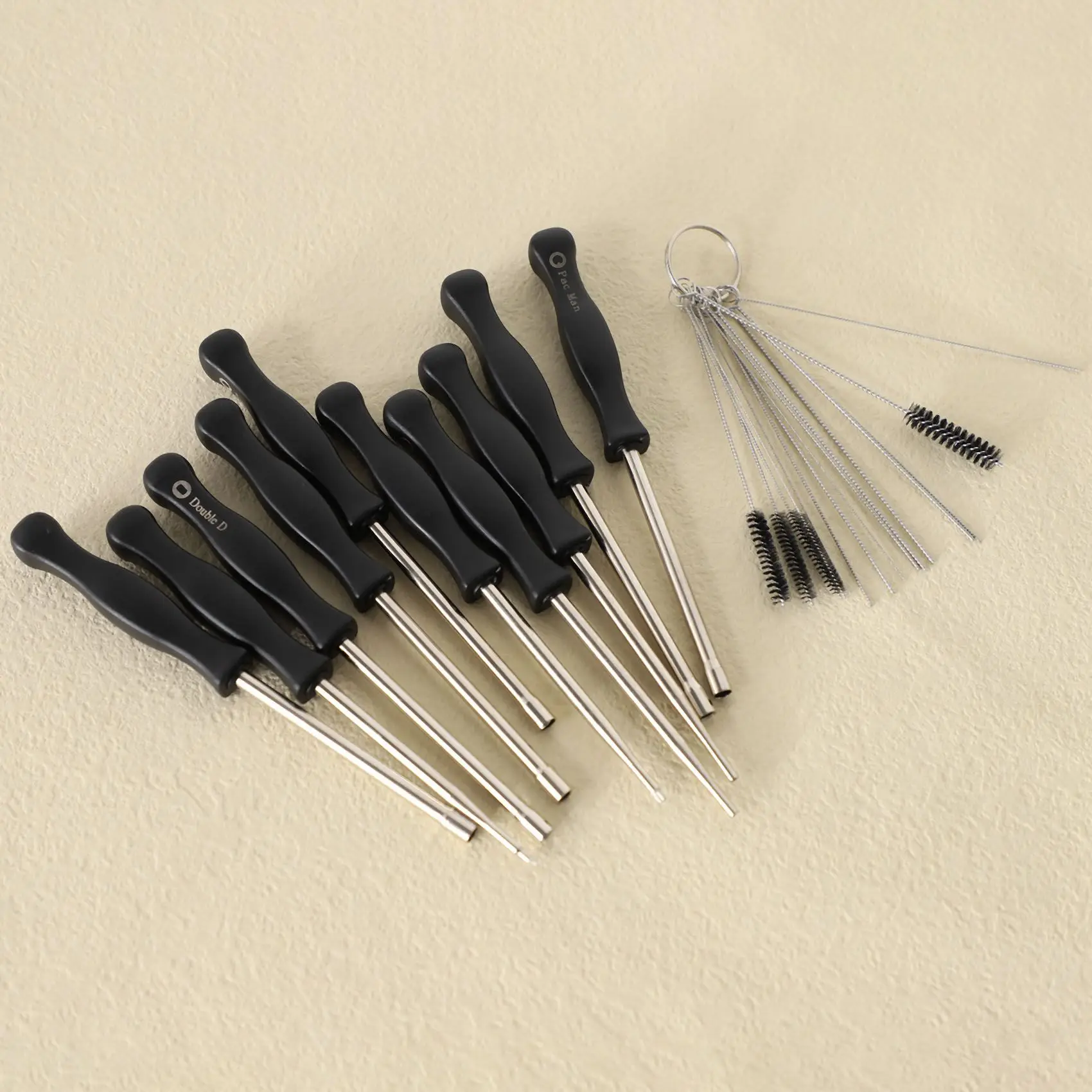 

A23P 10 Pcs Tune Up Carburetor Adjusting Screwdriver Tool Kit With Carb Cleaning Needles Brushes For Walbro Zama Ryobi For Stihl