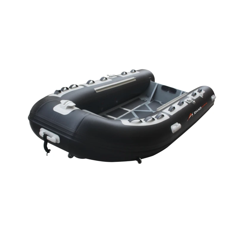 Rtified 3.9m 12.8ft Aluminum Hull Inflatable Fishing Rib Boat With Fiberglass Floor