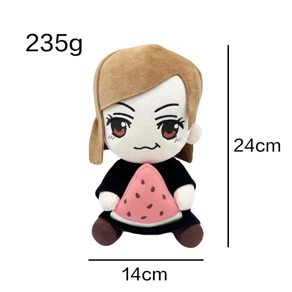 Jujutsu Kaisen Plush Dolls Kugisaki Nobara Watermelon Sitting Taito 24cm Plush Anime Plush Cartoon Soft Stuffed Kids Toys Gifts