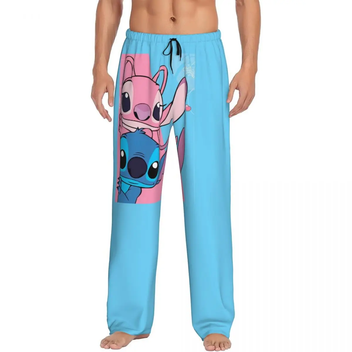 

Мужские пижамные штаны с принтом «Ангельское сердце» и аниме-мотивами, с карманами, для сна и отдыха