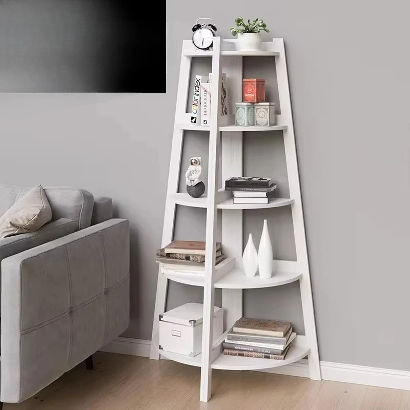 Style Multifunctional Bookshelf Balcony Flower Stand New Design Modern Home Study Storage Rack