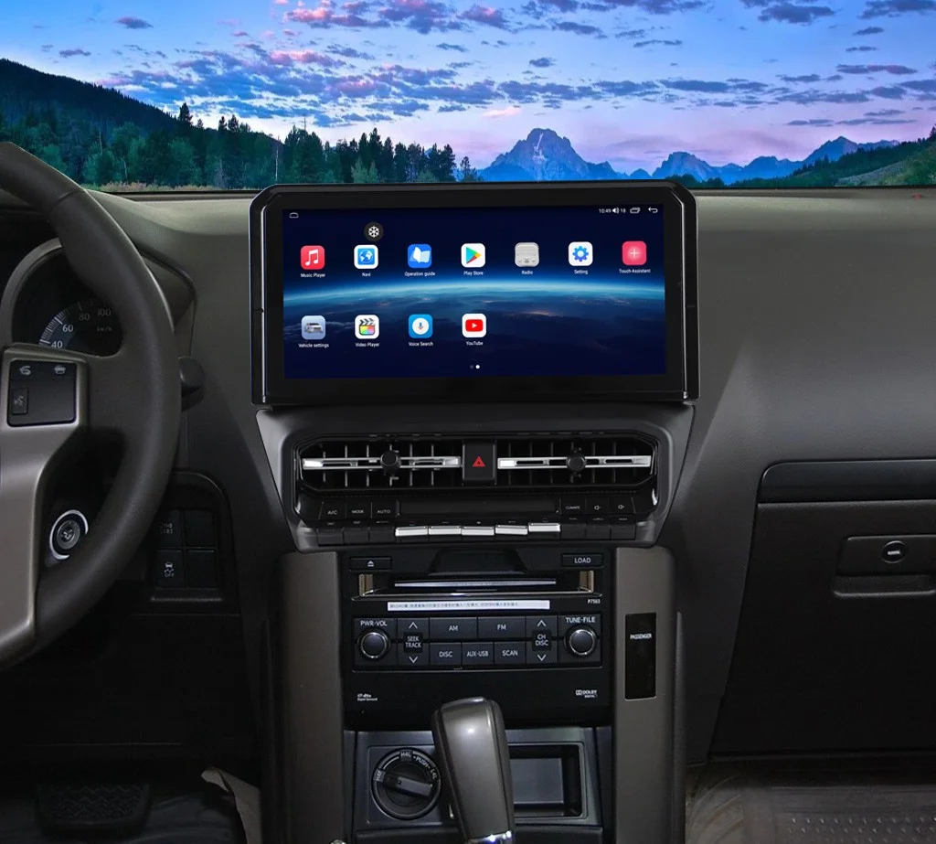 

12-дюймовый автомобильный радиоприемник для Toyota Land Cruiser 2010-2019, Android-стерео, мультимедийный плеер, сенсорный экран, GPS-навигация, беспроводной Carplay