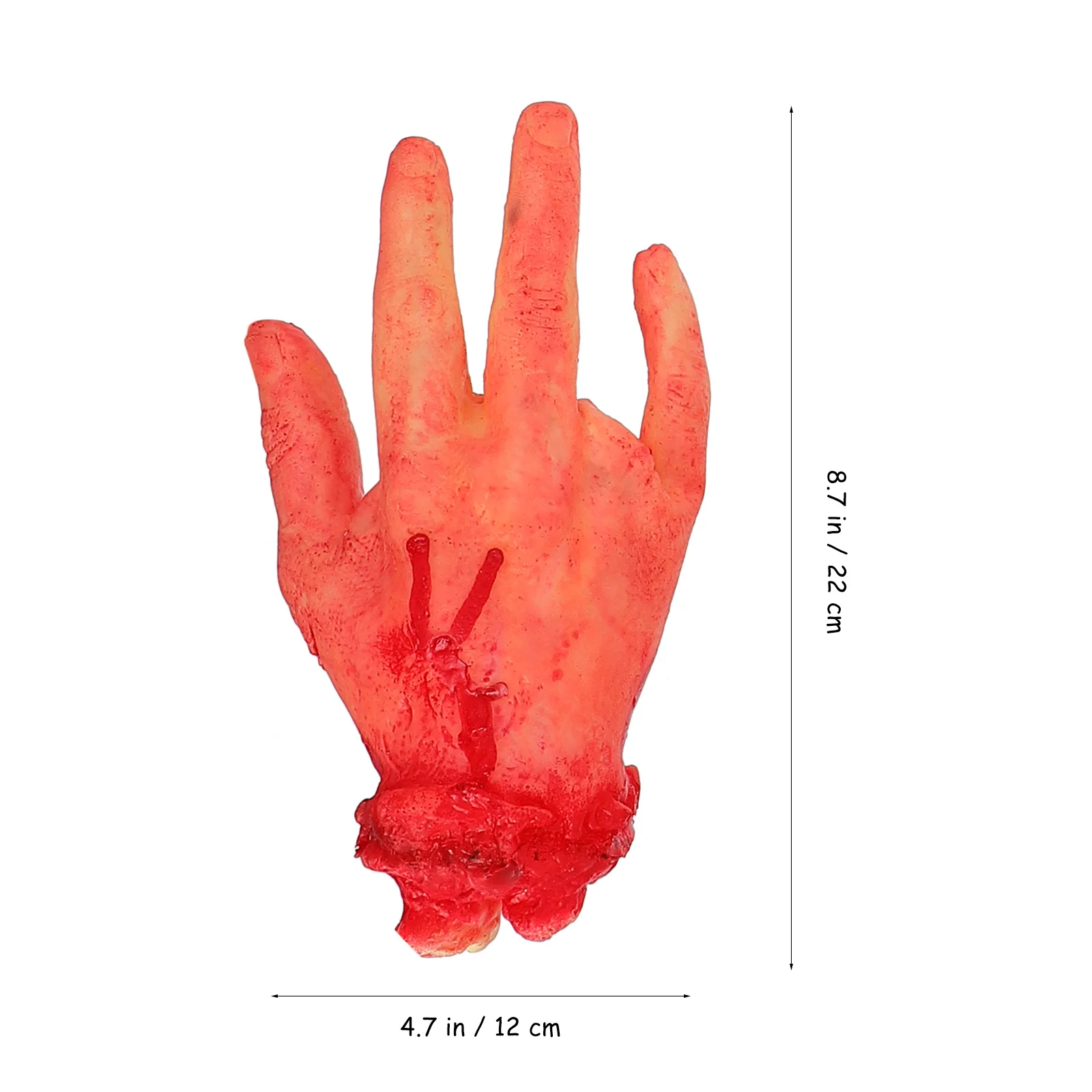 Ensemble de pieds et mains coupées réalistes, 4 pièces, décoration de farces d'halloween, parties du corps sanglantes, accessoire de Simulation de membres en vinyle, décor effrayant