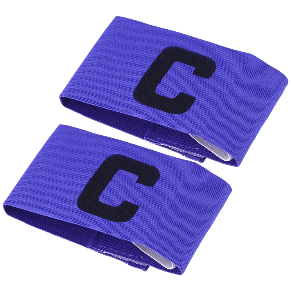 2 Pcs Rugby Portable Basketball Band Soccer Captain Armband Youth Major 1000X700X050CM Football Blue Accessory Child