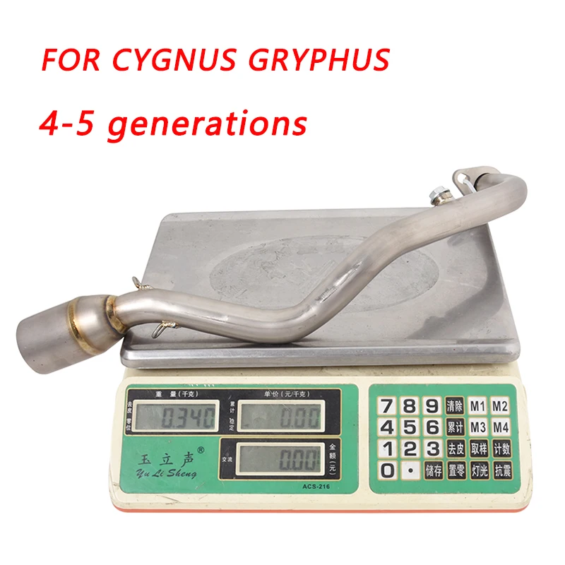 

FOR CYGNUS GRYPHUS 4-5 Generations Motorcycle Exhaust Front Link Pipe Escape Link Pipe Connect Tube Slip On 51MM Titanium alloy