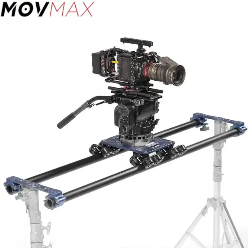 

Movmax Grip Capacity 90kg Optimized Wheels Video Camera Dolly System For Curved Tracks Versatile Mounting Options
