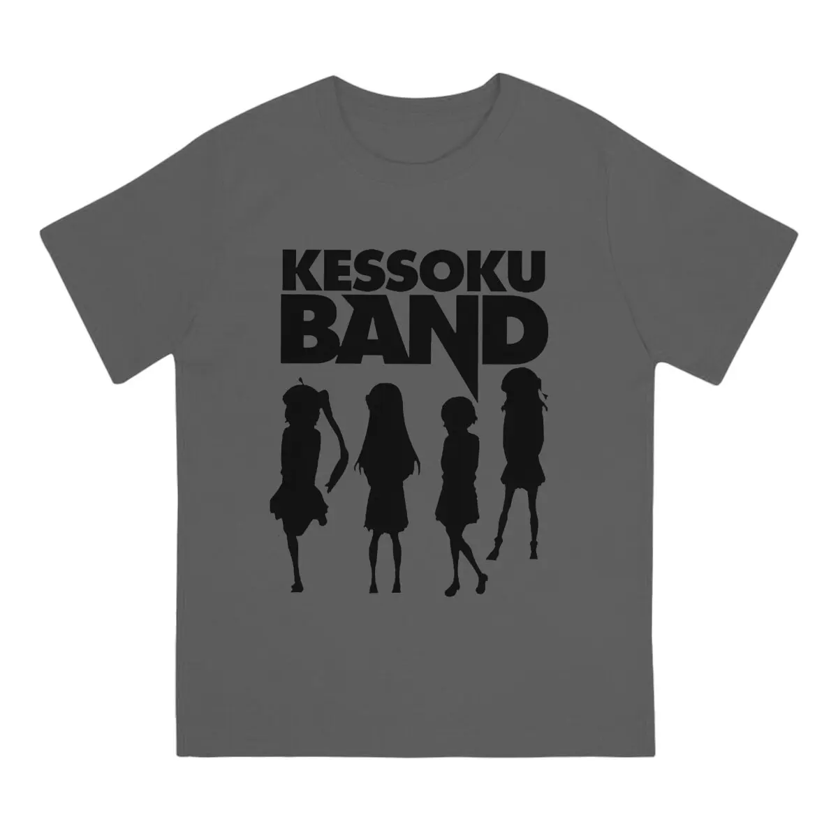 Kessoku Band Creative TShirt for Men Poster Round Collar Pure Cotton T Shirt Personalize Gift Clothes OutdoorWear