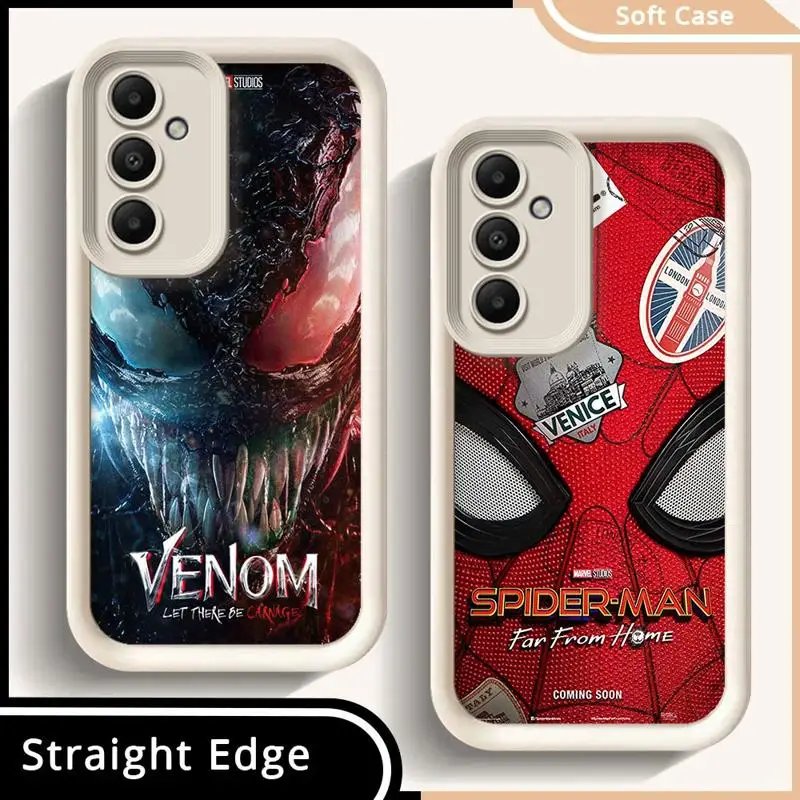 phone cases for Samsung Galaxy A55 A34 A25 A12 A35 A23 A24 A14 A54 A13 Angel Eye Ladder funda Cover Marvel Spider-Man Deadpool