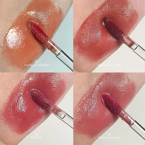Imagen 2 del producto Rom&nd Brillo y tinte de agua brillante, textura brillante, ligero, no pegajoso, luminosidad transparente cristalina, K-Beauty, maquillaje coreano