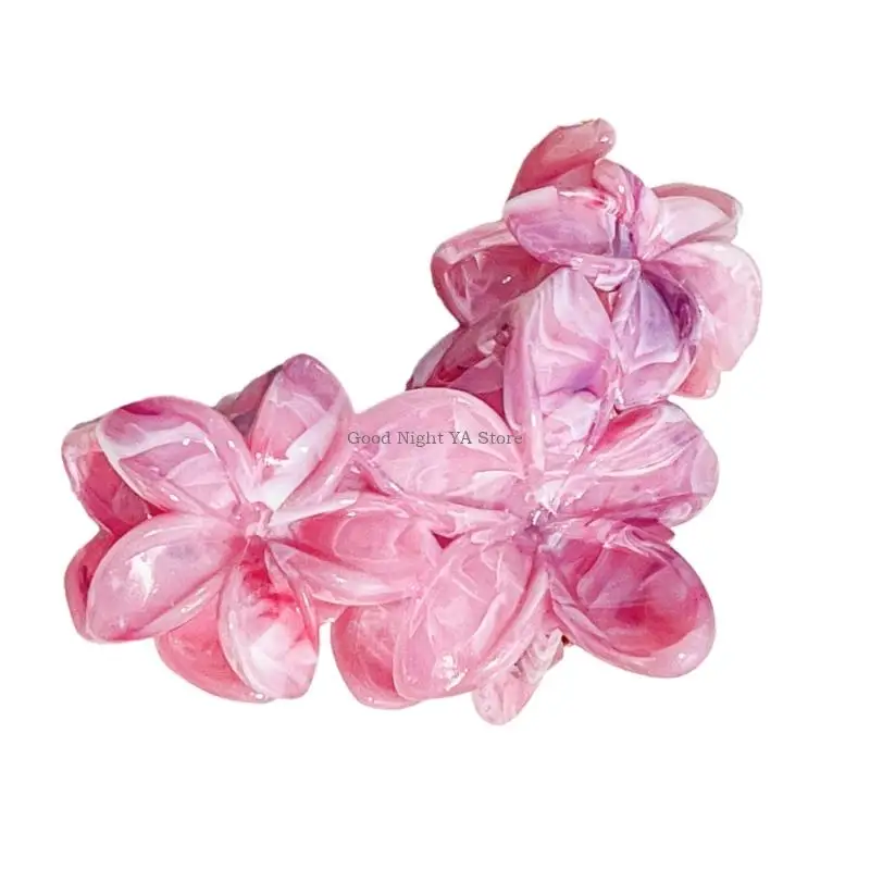 Clipe cabelo da com Frangipani Floral Design Decors cabelo plástico prático