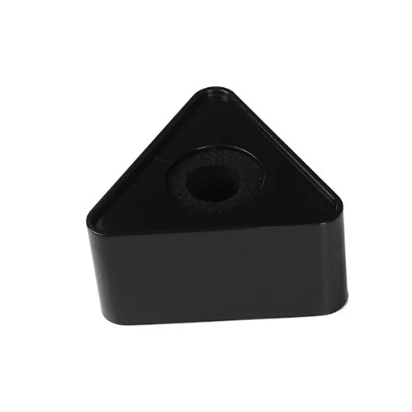 

Microphone Logo Station Black Triangular Stand 3.9Cm Hole 9.4Cm Logo Area Abs Plastic For Interview Mic Flag Display Portable