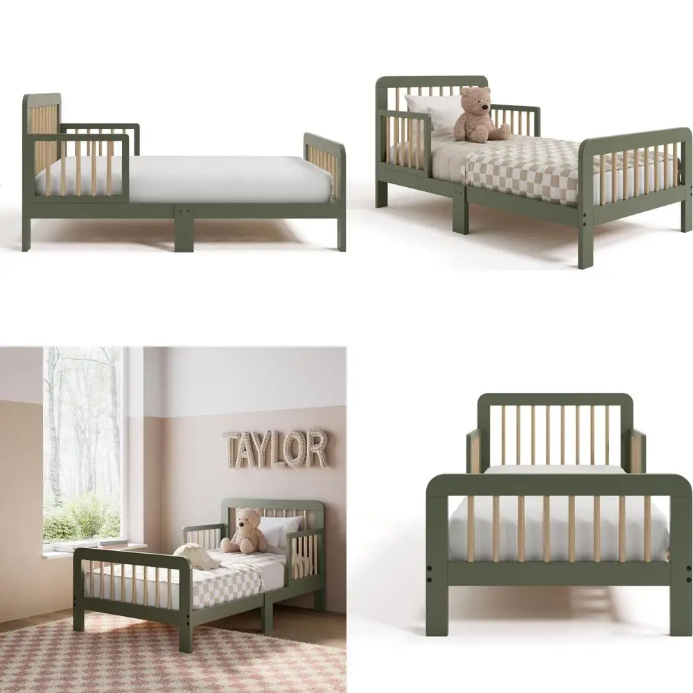 

Детская кроватка Olive & Driftwood - GREENGUARD Gold, массив дерева, с матрасом, бортиками, полным комплектом и изогнутыми бортиками