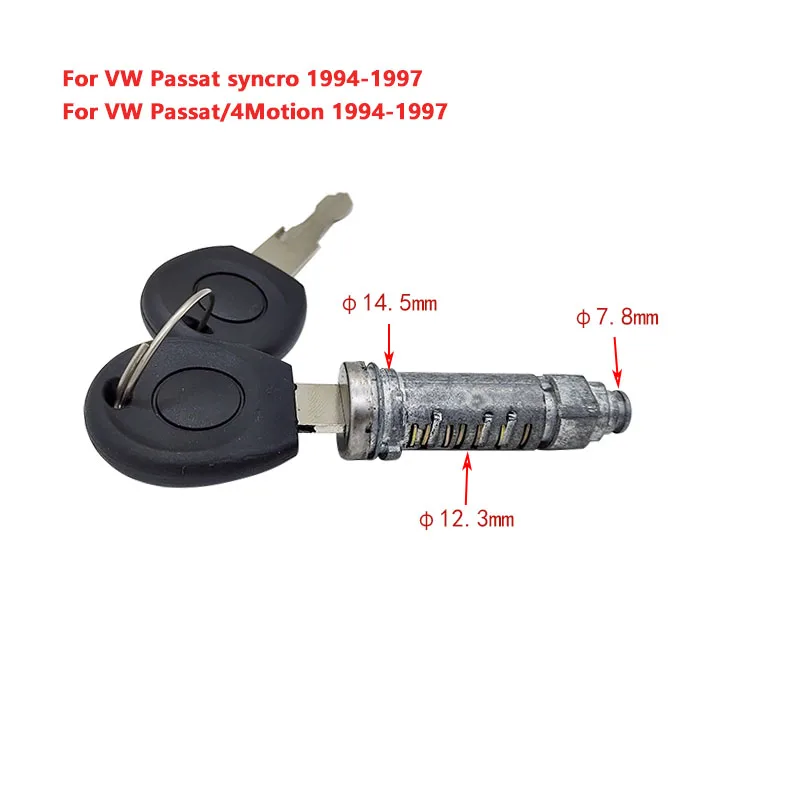 Rubber Mat Key Lock Cylinder Suitable for Volkswagen Passat B4 1994-1997 Exterior Door Handle Repair Kit