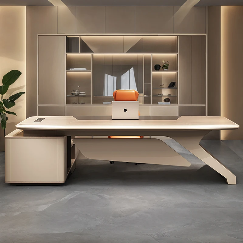 Storage Lshaped Office Desk Organizers Minimalist Modern Office Desk Display Computer Escritorio Oficina Commercial Furniture