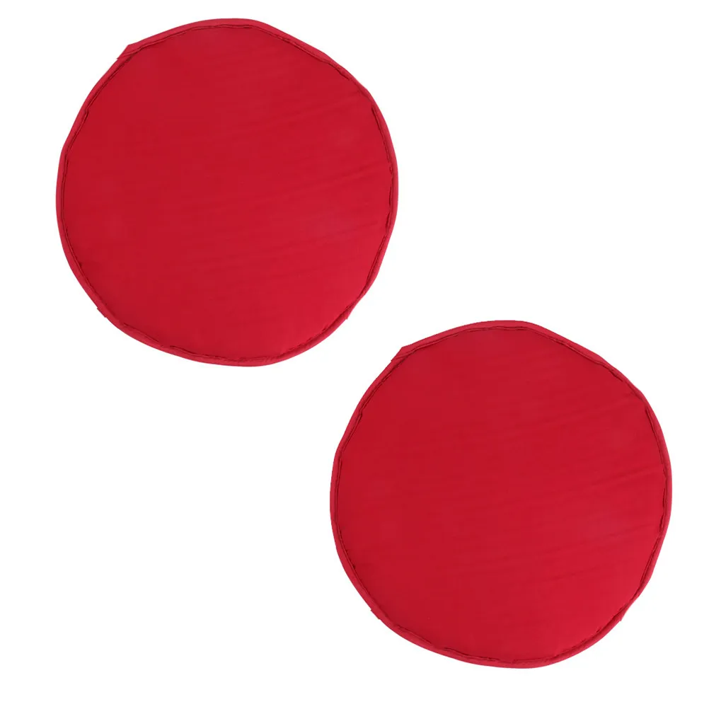 1Pcs Round Seat Cushion Dark Red Diameter 30Cm Thick Sponge Chair Pad for Home Office Dining Room Seat Pads for Chairs