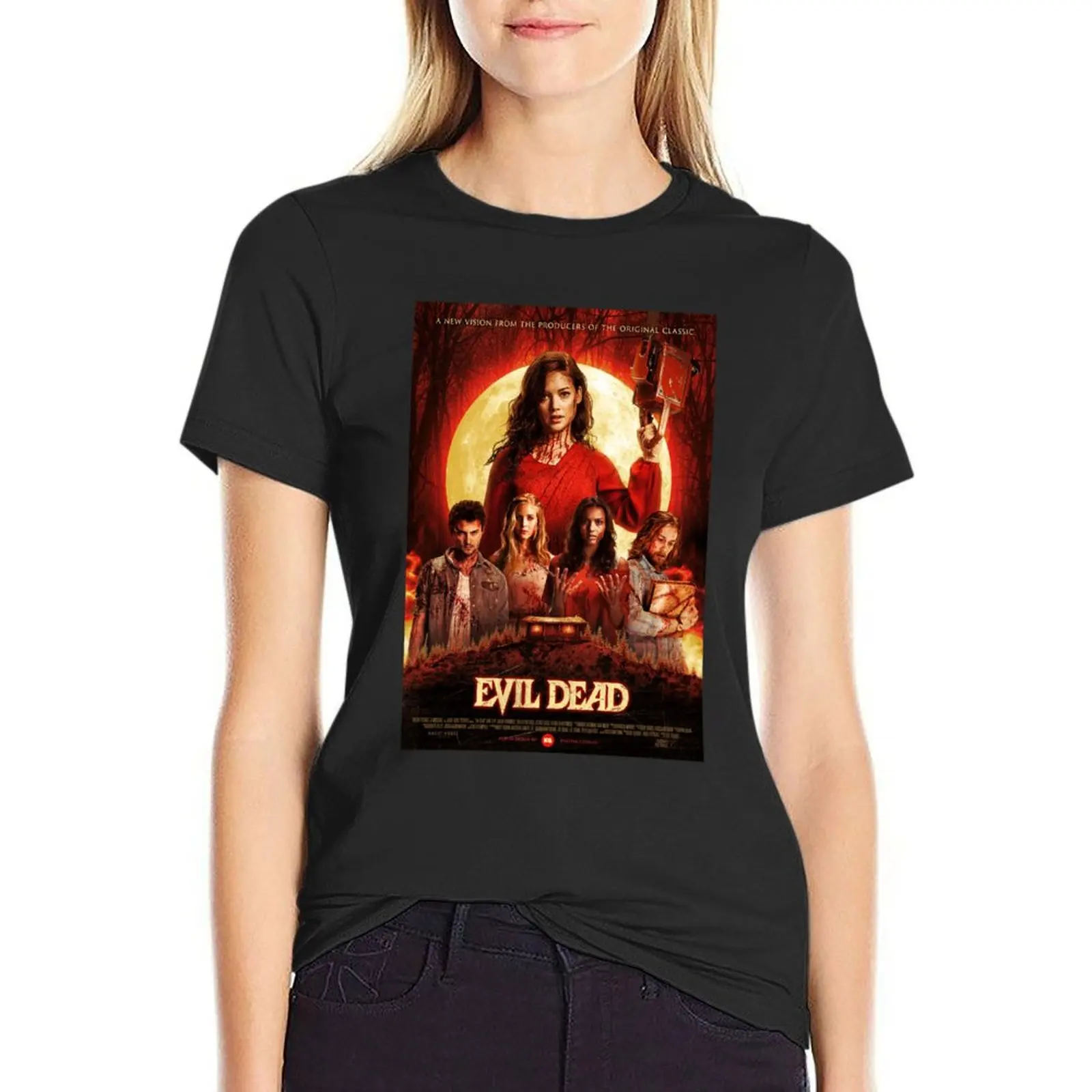 

Evil Dead 2013 T-Shirt customs design your own plus sizes kawaii clothes cute t-shirts for Women