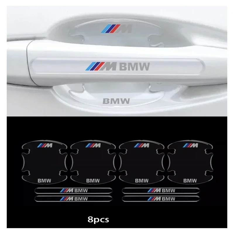 Car Door Bowl Handle Protector Stickers Transparent Anti-scratch Film For BMW M M3 M5 X1 X3 X5 X6 E90 E91 E92 E93 F10 F30 E60