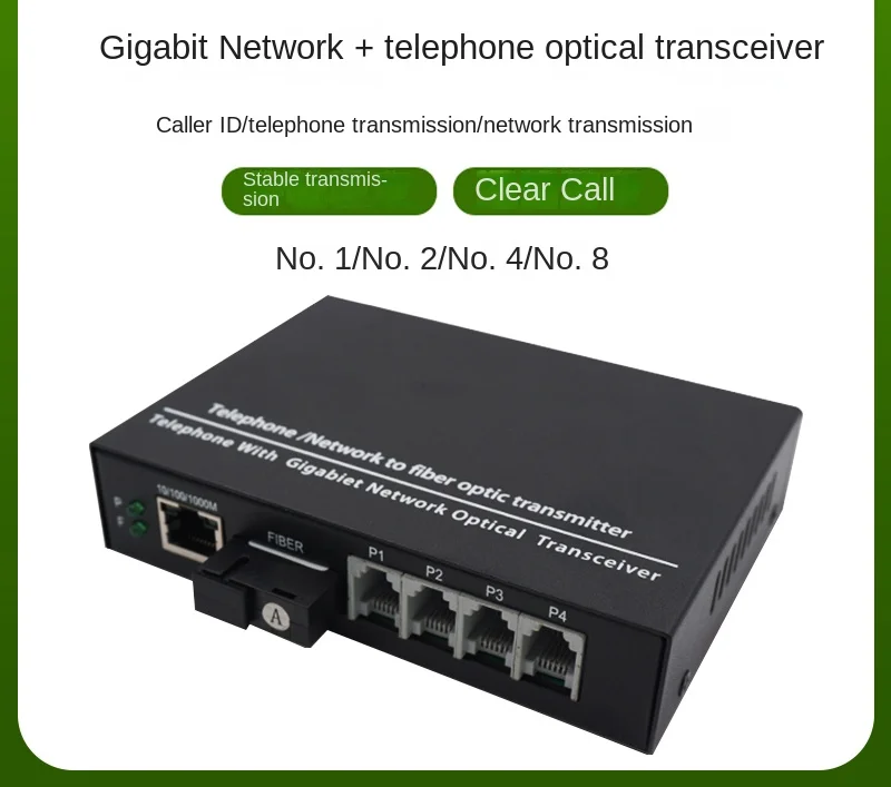 

Gigabit Network Telephone Lightware Terminal Equipment 1-Way 2-Way 4-Way 8-Way SC Interface Single Mode Single Fiber