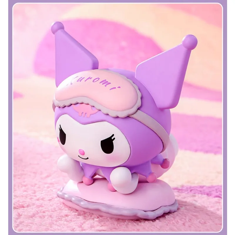 MINISO Sanrio Melody Kuromi Doll figura de acción Animal, modelo Original, juguetes, Colección, adorno, Decoración, regalo de vacaciones