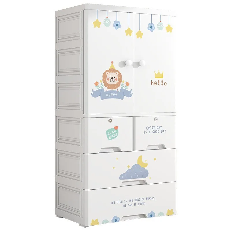 

Bedroom Children's Double Door Clothes Quilt Storage Cabinet