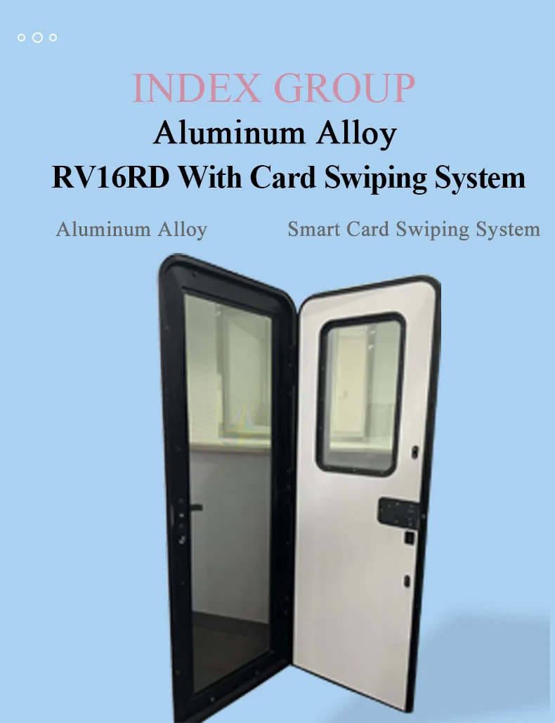 Hot Sale China Supplier RV Door With Card Lock System Caravan Entry Door Acrylic Glass Durable Long Service Life