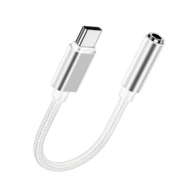 

USB C to 3.5mm Headphone Adapter, Digital Decoding Auditory Conversion Cable Dropship