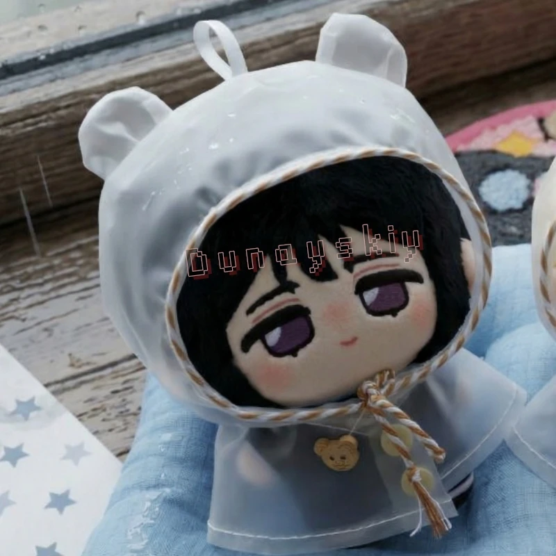 Anime Alien Stage Sua Luka Bear Ear Translucent Raincoat Chibi Plush Sea Creature Stuffed Animal Bag Accessory 10cm Mini Cosplay view 3