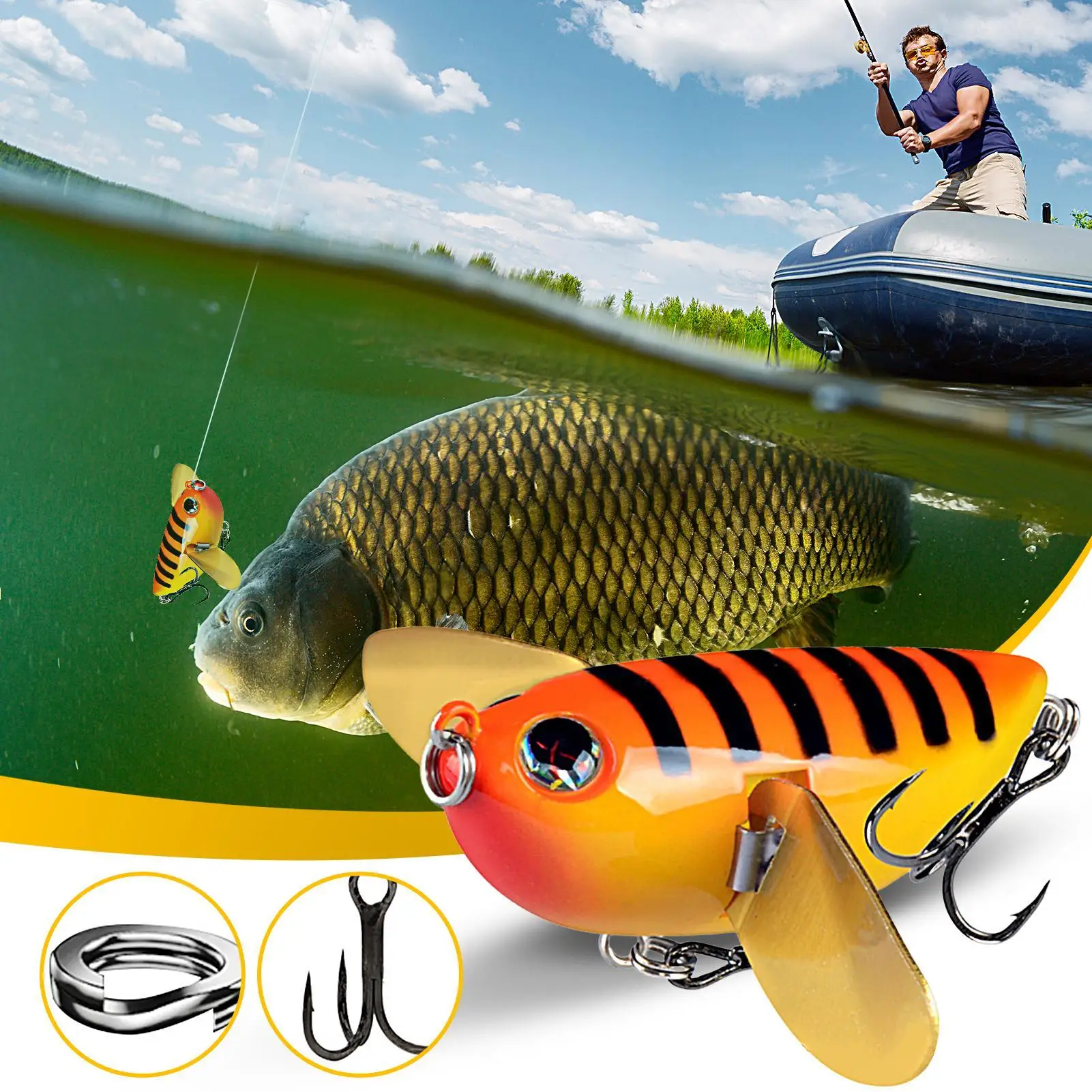 

Cicada Fishing Lures For Bass Crank Baits Artificial Cicada Attractant Realistic Versatile Simulating Fishing Gear Accessories