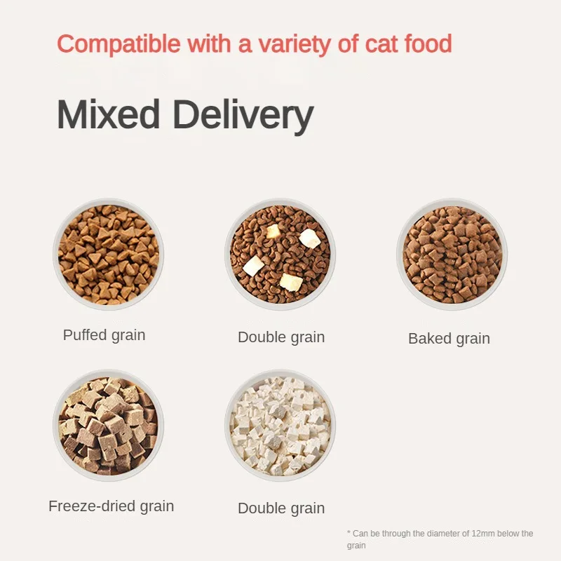 Automatic Cat Feeder with Camera Smart Video Cat Food Dispenser Support Real-time Voice Conversation Auto Pet Feeder for Cat Dog