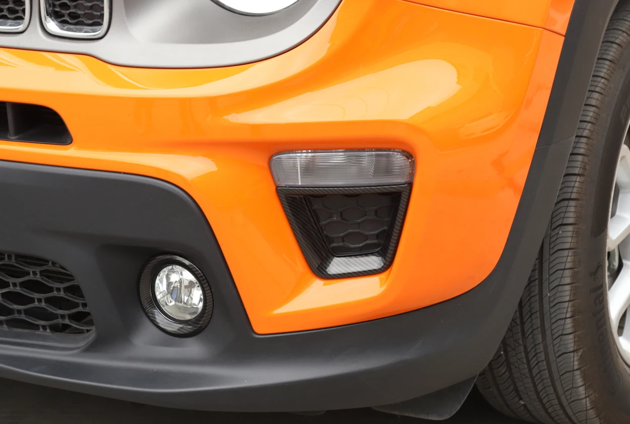 Car Front Fog Light Turn Signal Lamp Decoration Cover for Jeep Renegade 2019 2020 2021 2022 2023 Lamp Hoods Exterior Accessories