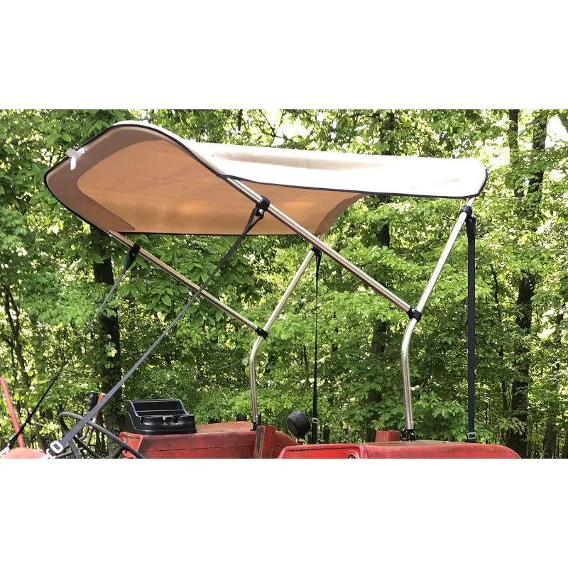 Parasol/dosel beige para tractor/cortadora de 3 pies por 5 pies de Cypress Rowe Outfitters, toldo parasol con diseño colgante de patente