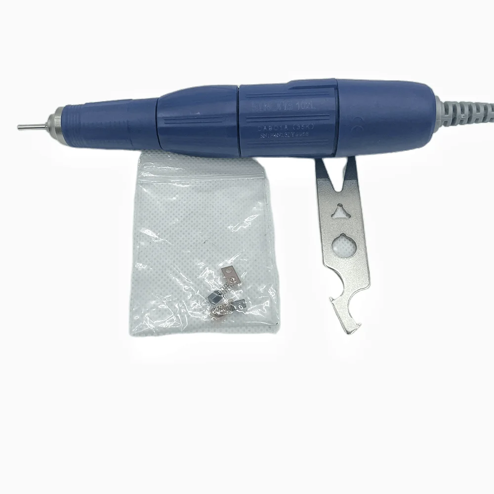 Forte 102L Micro Motor Handpiece, 35000RPM, caixa de controle, broca elétrica Manicure Pen, forte 210, 90, 204, 207