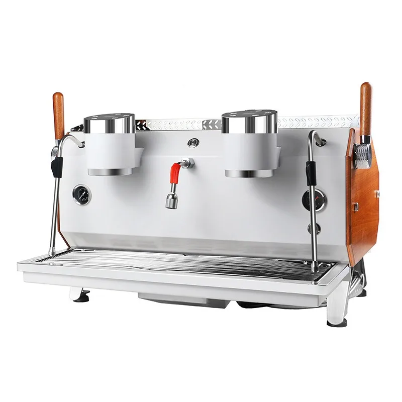 Commercial Italian-style semi-automatic coffee machine, multi-boiler temperature control