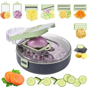 Vegetable shredder, suitable for onions, potatoes, fruits, and other food items, a small kitchen tool for manual cooking 1